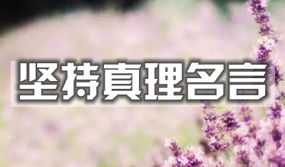 对于对峙真谛的名言警语