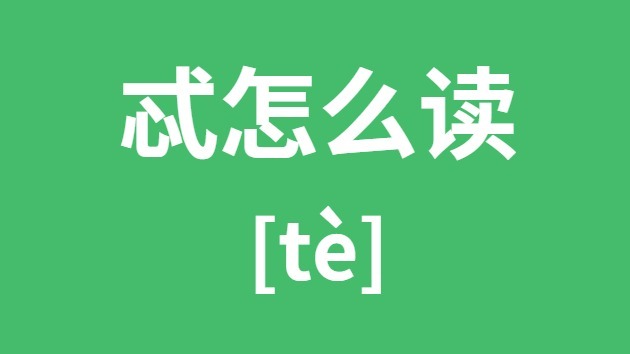忒怎样读