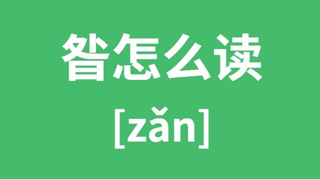 昝怎样读