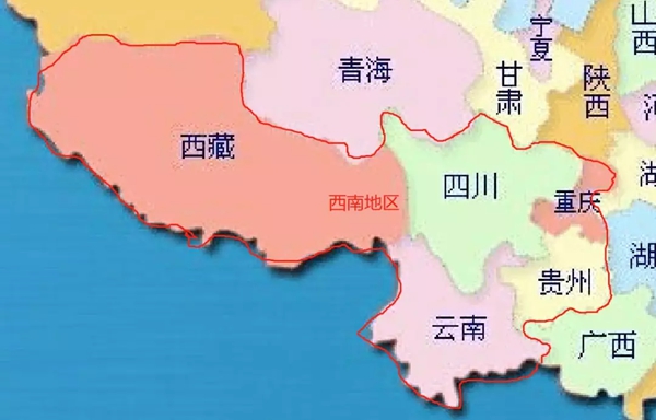 四川省地位图