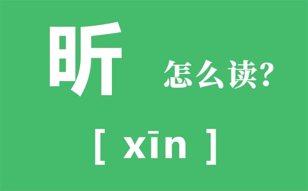 昕怎样读,昕的拼音,昕的意义是甚么