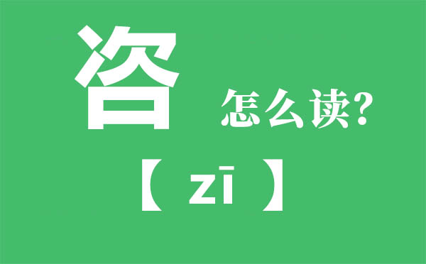 咨怎样读,咨的拼音,咨文是甚么意义