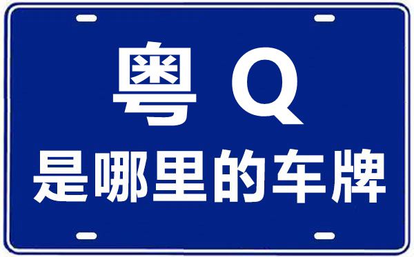 粤Q是那里的车商标,阳江的车商标是粤甚么