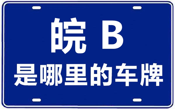 皖B是那里的车商标,芜湖的车商标是皖甚么