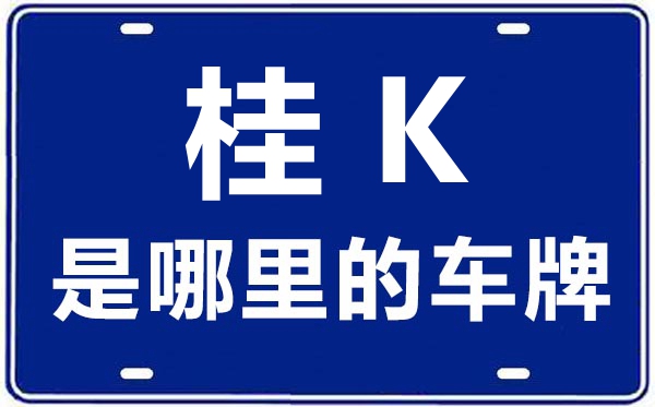 桂K是那里的车商标,玉林的车商标是桂甚么