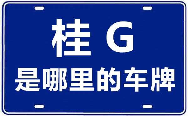 桂G是那里的车商标,宾客的车商标是桂甚么