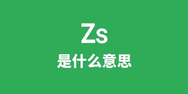 Zs是甚么意义