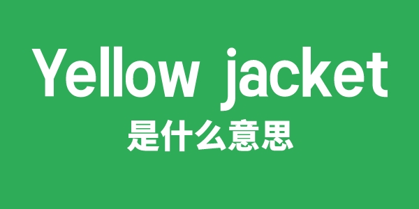 Yellow jacket是甚么意义
