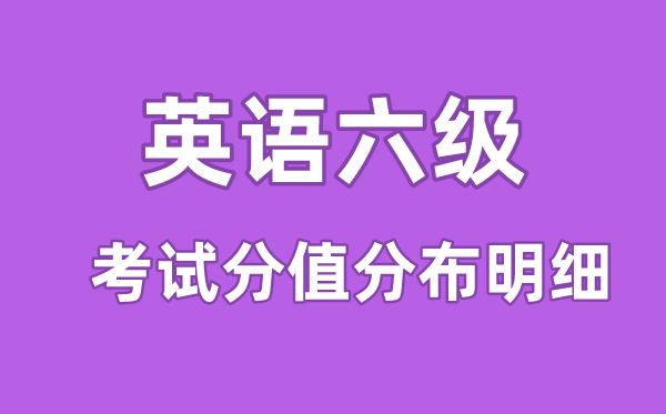 大学英语六级测验分值散布明细,六级分数分派环境