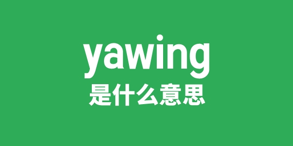yawing是甚么意义
