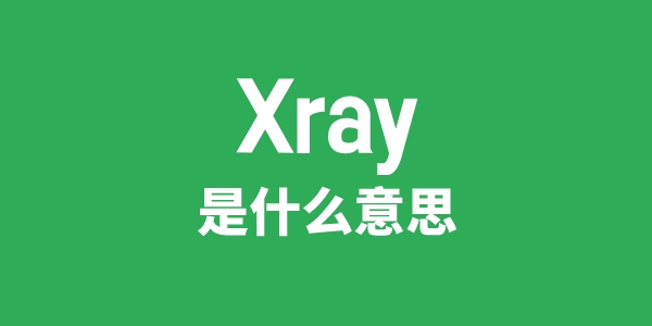 Xray是甚么意义