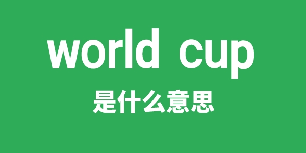 world cup是甚么意义