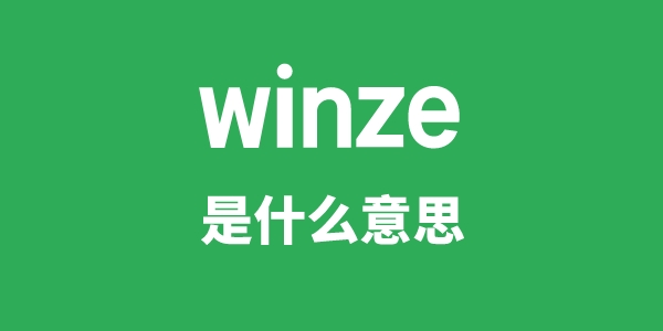 winze是甚么意义
