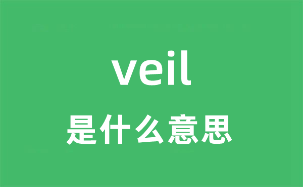 veil是甚么意义