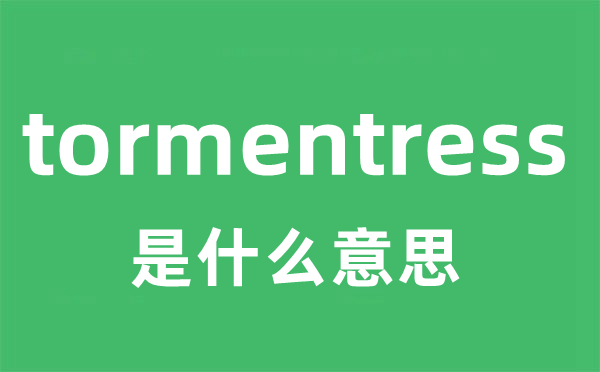 tormentress是甚么意义