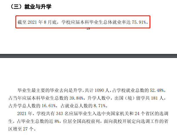 中心民族大学失业率及失业远景怎样样,好失业吗？