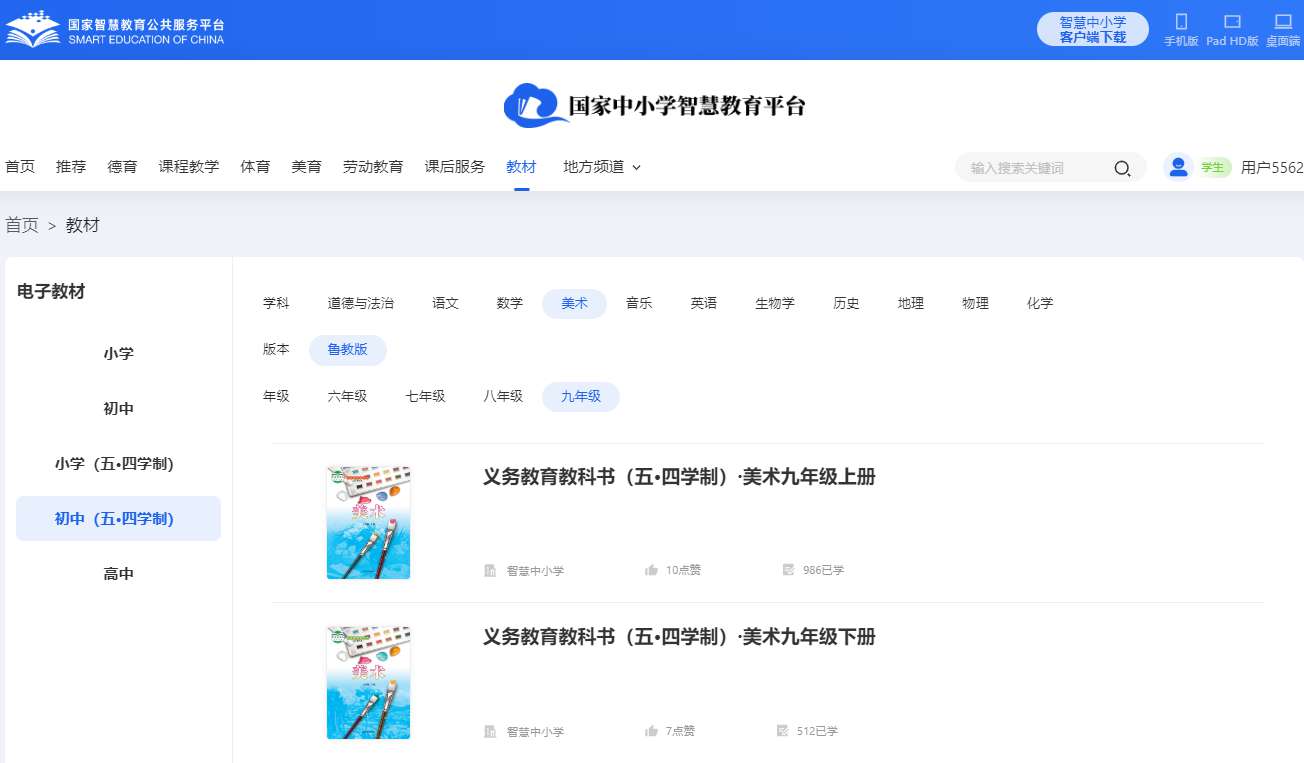 鲁教版九年级下册美术电子讲义讲义（五四学制）