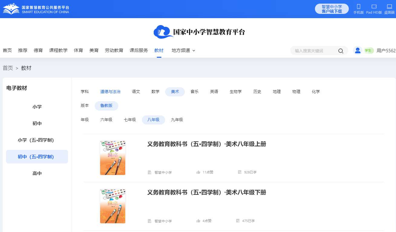 鲁教版八年级上册美术电子讲义讲义（五四学制）