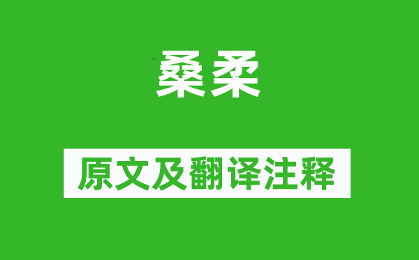 诗经·风雅《桑柔》原文及翻译正文,诗意诠释