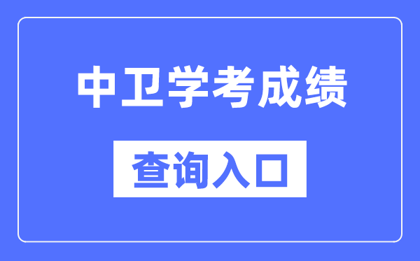 中卫学考绩绩查问进口网站（//www.nxjyks.cn/）
