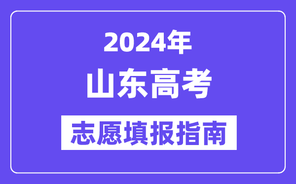 2024山东高考自愿填报怎样填报,最全高考自愿填报指南