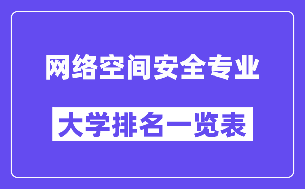 天下收集空间宁静专业大学排名一览表（最新排行榜）