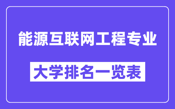 天下动力互联网工程专业大学排名一览表（最新排行榜）