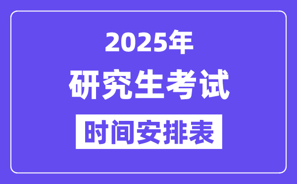 研讨生测验时辰2025年具体时辰,2025考研时辰支配表