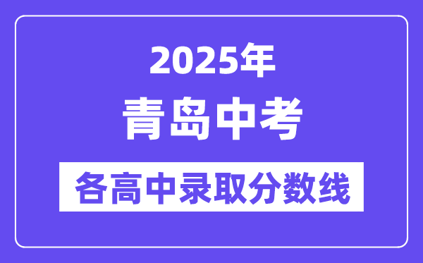 2025年轻岛中考各高中登科分数线一览表