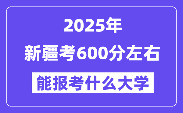 2025年新疆考600分摆布能报考上甚么大学?附位次排名对比表