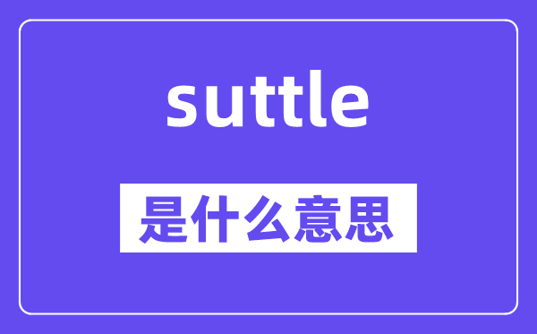 suttle是甚么意义,suttle怎样读,中文翻译是甚么