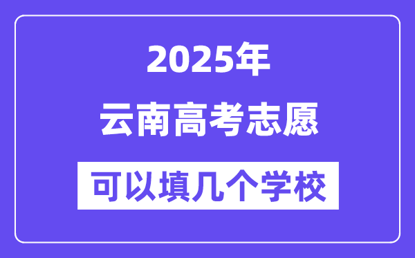 2025云南高考自愿能够填几个黉舍？附具体填报流程