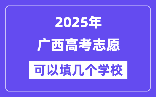 2025广西高考自愿能够填几个黉舍？附具体填报流程