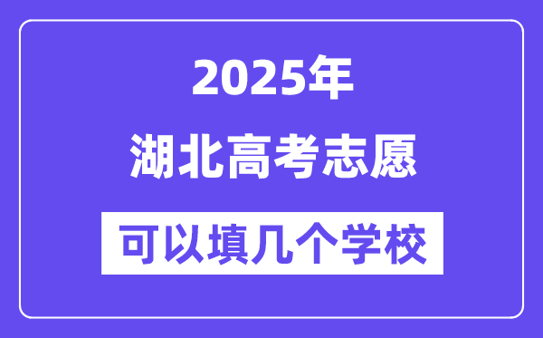 2025湖北高考自愿能够填几个黉舍？附具体填报流程