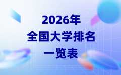 2026年天下大学排名一览表_各