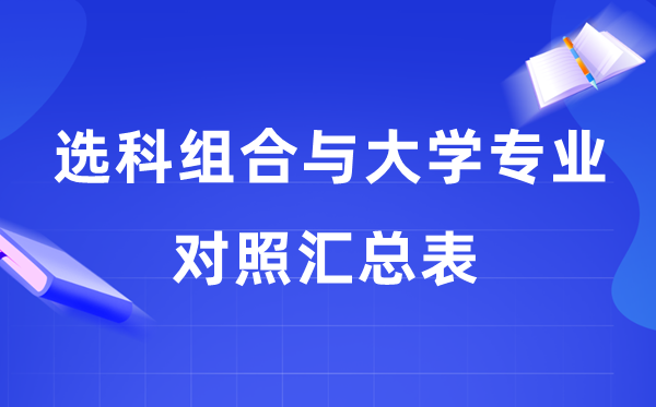 2026高考20种选科组合与大学专业对比汇总表