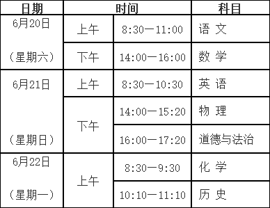 2026年陕西中考时候及详细科目时候支配一览表（10市完全版）