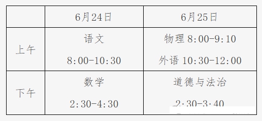 2026年北京中考时候及详细科目时候支配一览表（完全版）