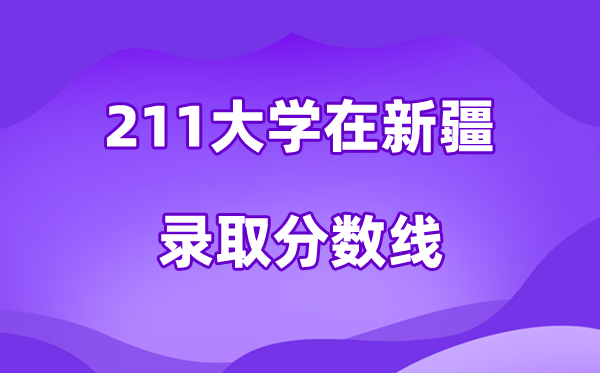 211大学在新疆登科分数线及位次一览表（2026参考）